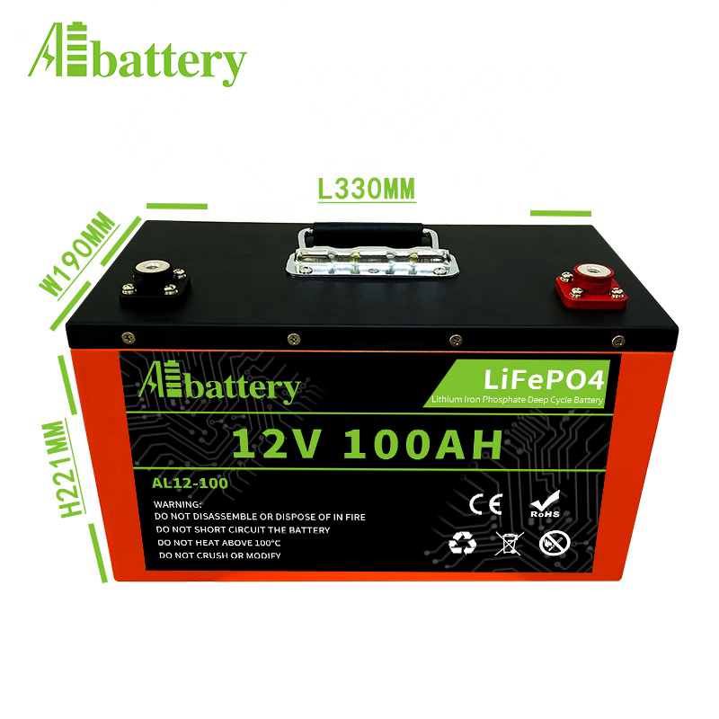 12V 100Ah deep cycle lithium ion batteries BMS built-in Long life